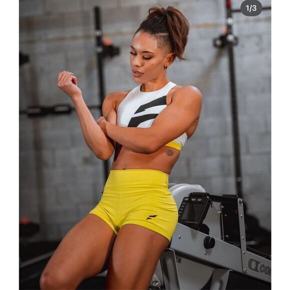 Flag Nor Fail Vivid V2 shorts size small lime yellow green new with tags - Picture 5 of 11